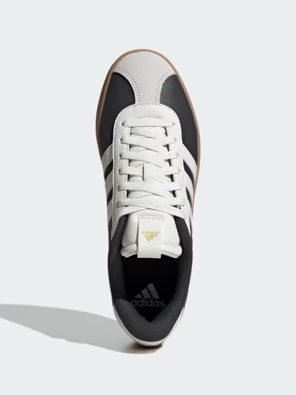 Adidas Men's VL Court 3.0 Shoes Size 12 Mens Sneakers - Carbon Gold Metallic - Picture 2 of 6
